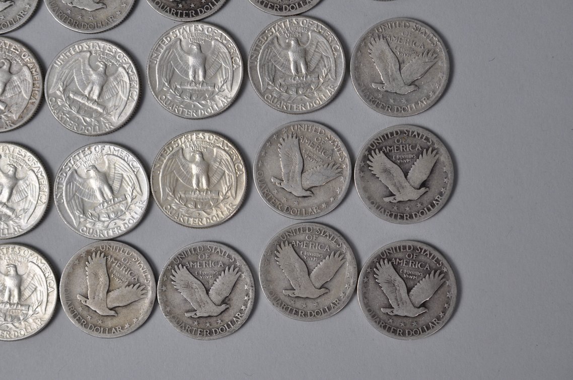 US Silver Quarters, photo 12 of 12