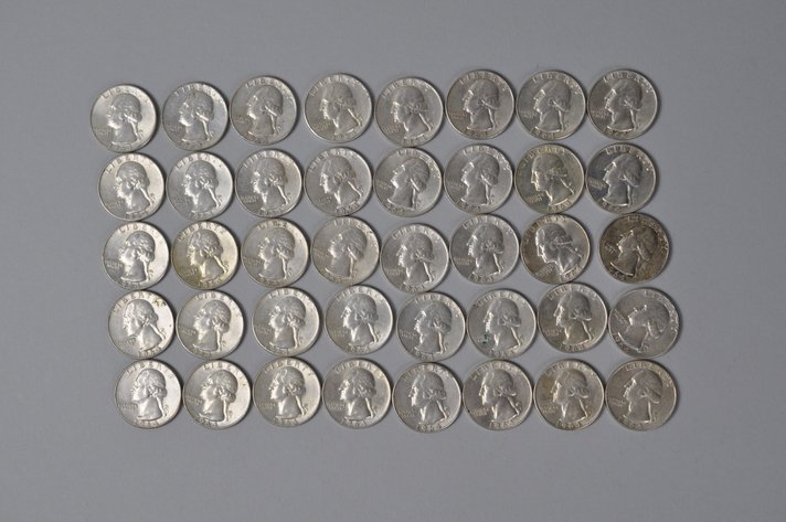 1964 US Silver Quarters