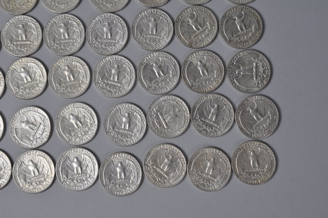 1964 US Silver Quarters, photo 11 of 11