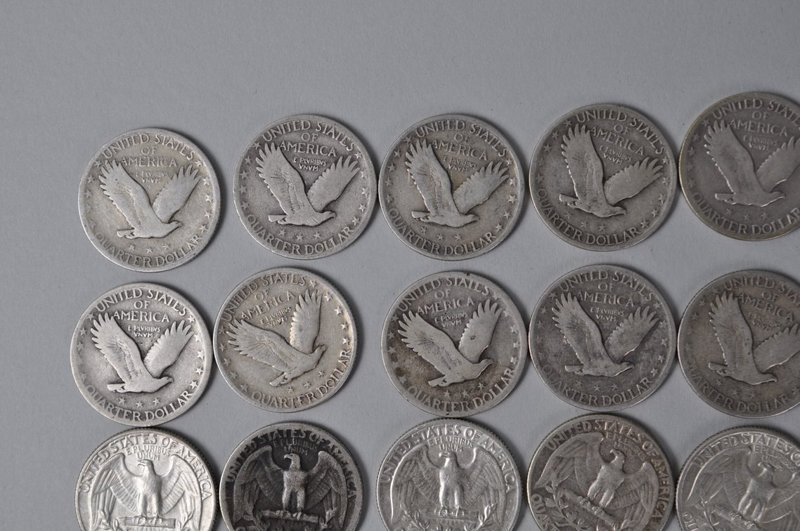 US Silver Quarters, photo 8 of 12