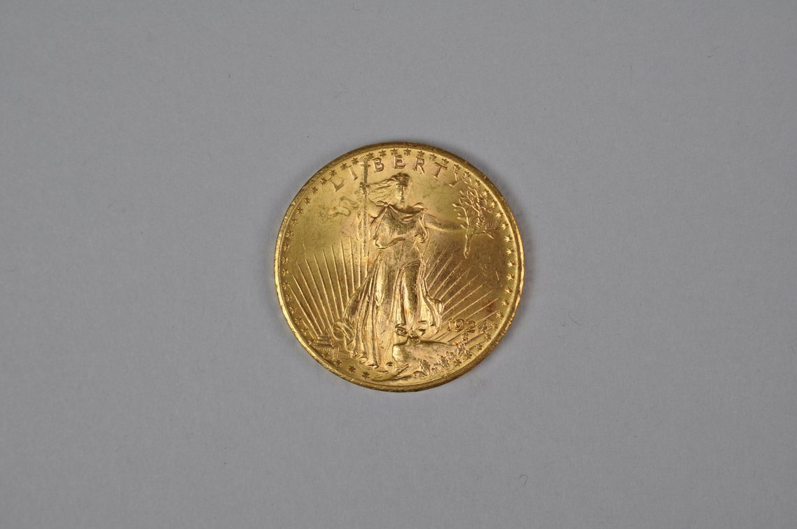 1924 SG Double Eagle Gold MS, photo 2 of 6