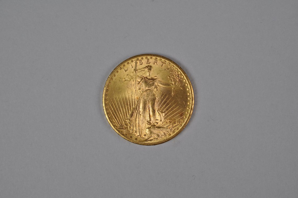 1924 SG Double Eagle Gold MS, photo 3 of 6