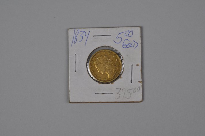 1834 Classic Head Plain Four Half Eagle Gold VG/F