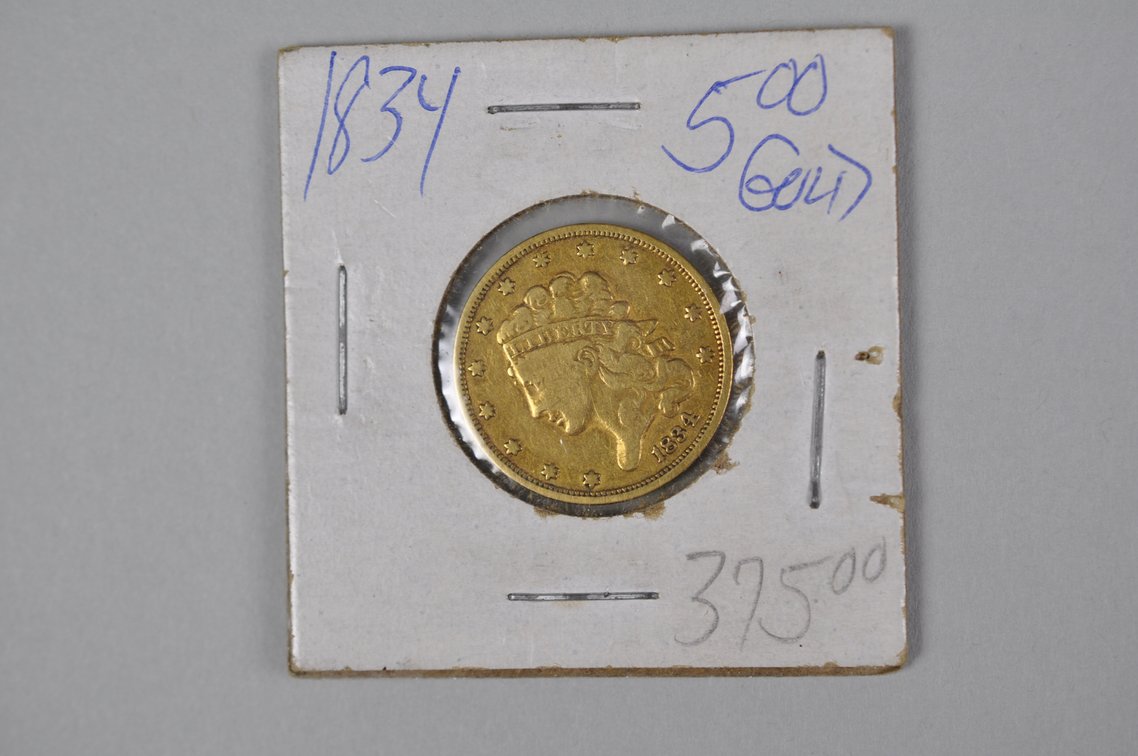 1834 Classic Head Plain Four Half Eagle Gold VG/F, photo 2 of 6