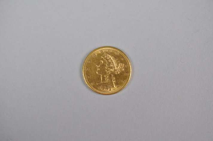 1881 Liberty Half Eagle Gold MS