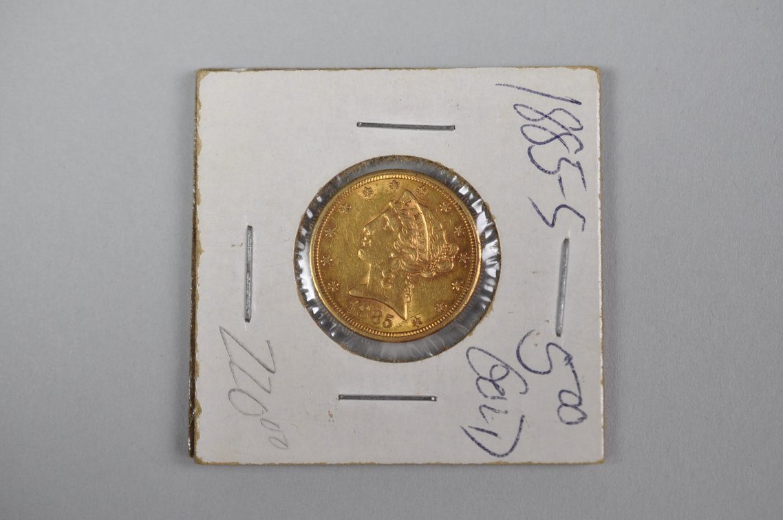 1885 S Liberty Half Eagle Gold MS, photo 2 of 4