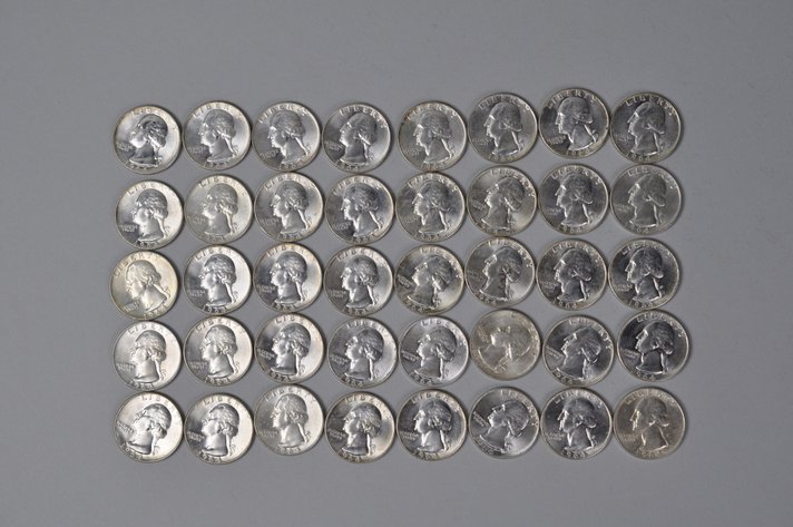 1964 US Silver Quarters
