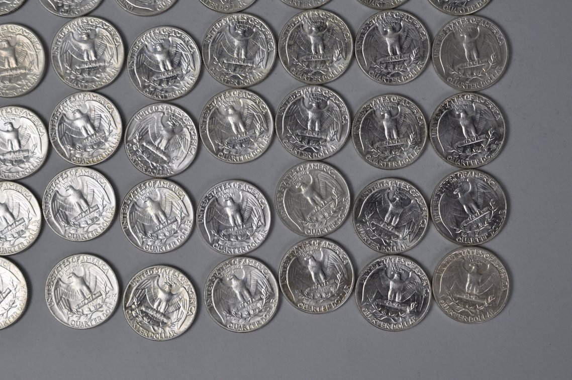 1964 US Silver Quarters, photo 12 of 12