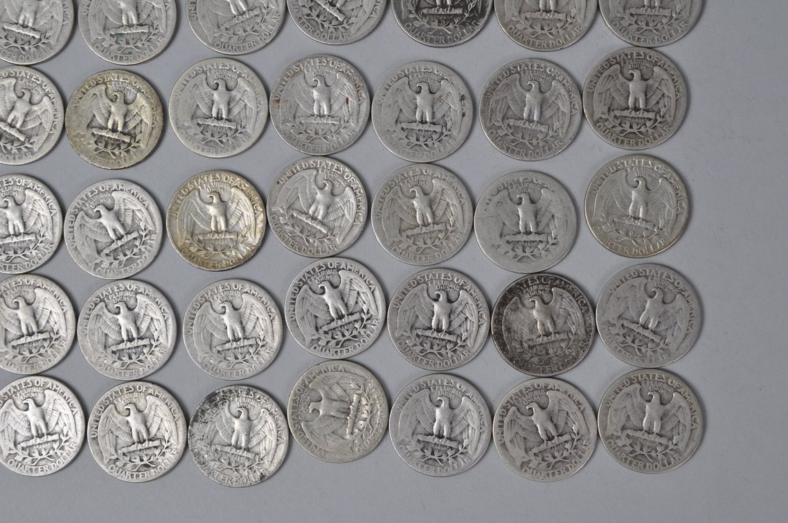 1942-1944, 1963-1964 US Silver Quarters, photo 11 of 11