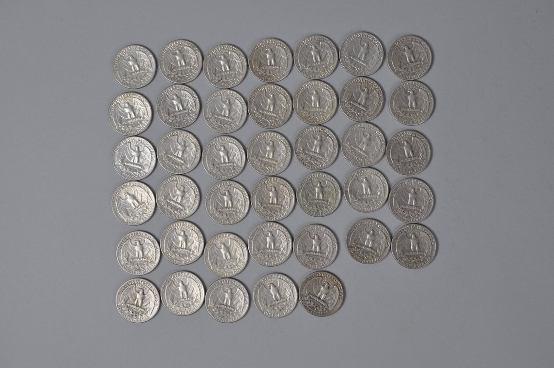1961-1962 US Silver Quarters, photo 7 of 12