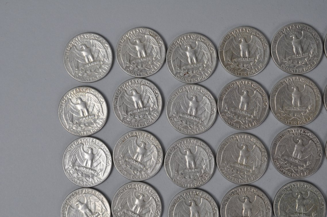 1961-1962 US Silver Quarters, photo 8 of 12