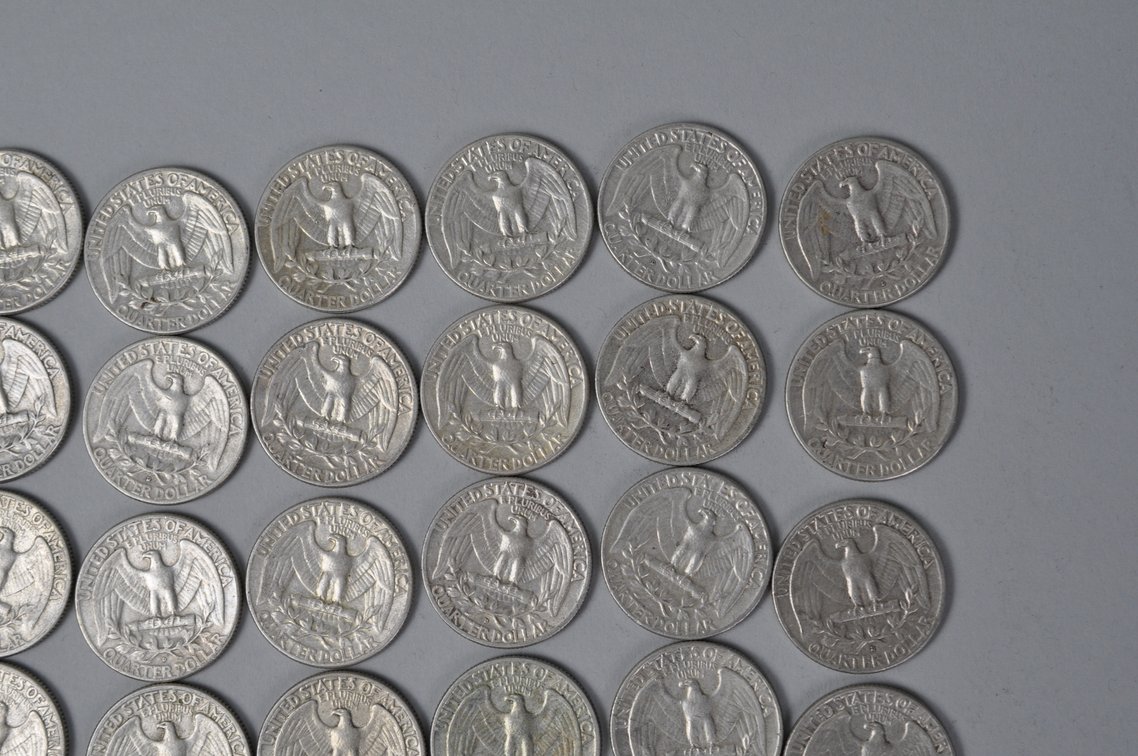1961-1962 US Silver Quarters, photo 9 of 12