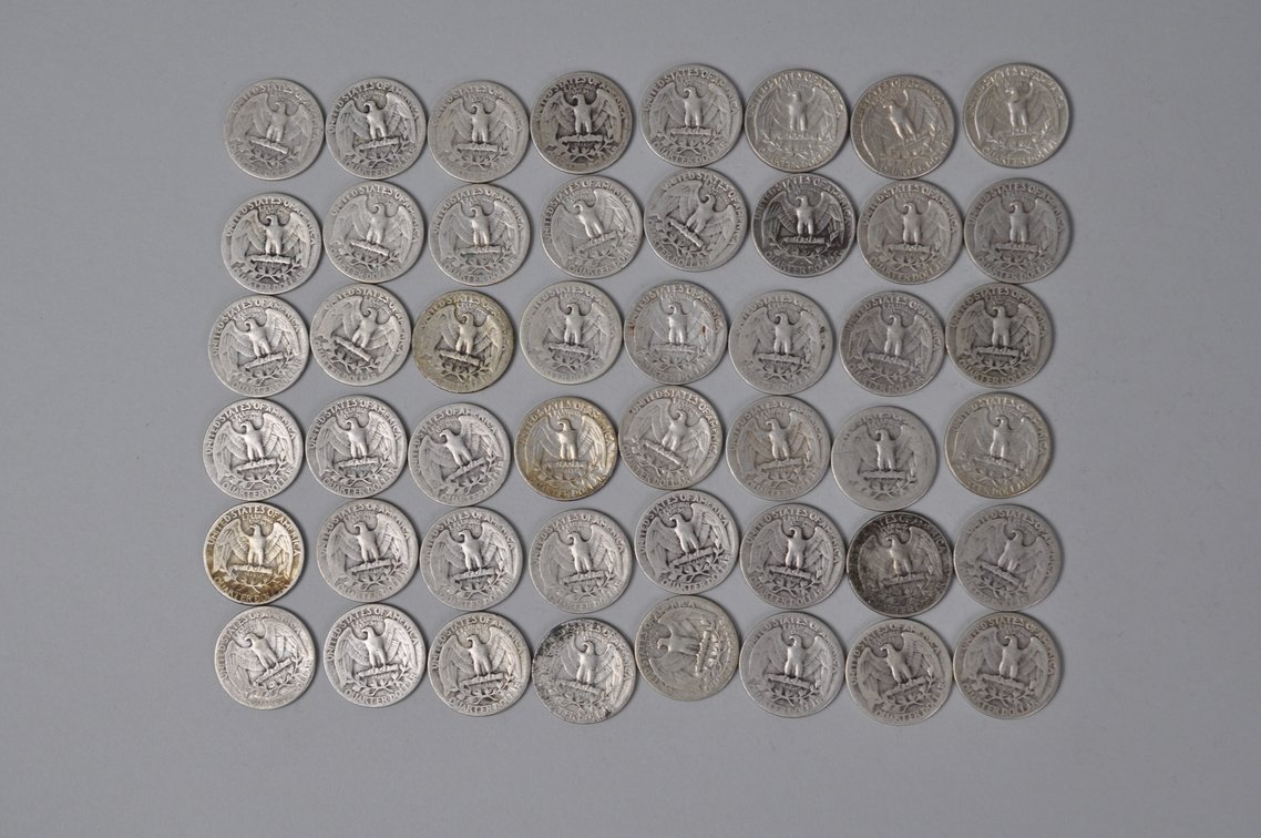 1942-1944, 1963-1964 US Silver Quarters, photo 7 of 11