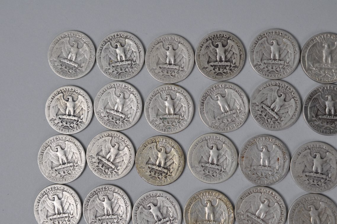 1942-1944, 1963-1964 US Silver Quarters, photo 8 of 11