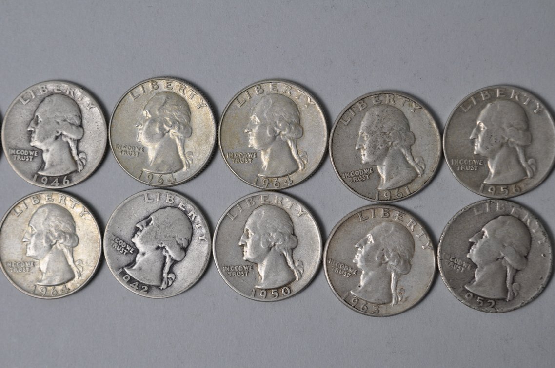 1900s US Silver Quarters, photo 3 of 8