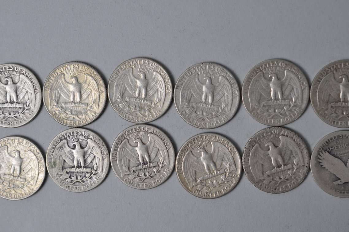 1900s US Silver Quarters, photo 7 of 8