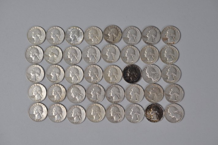 1963-1964 US Silver Quarters