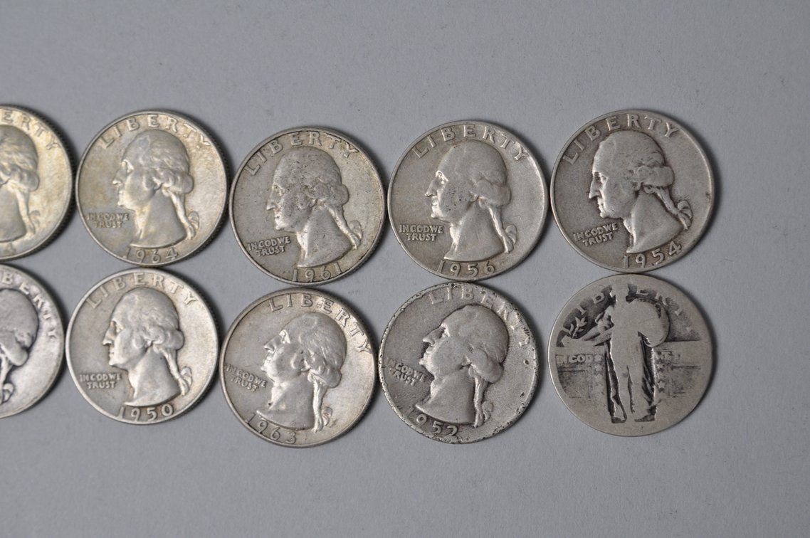 1900s US Silver Quarters, photo 4 of 8