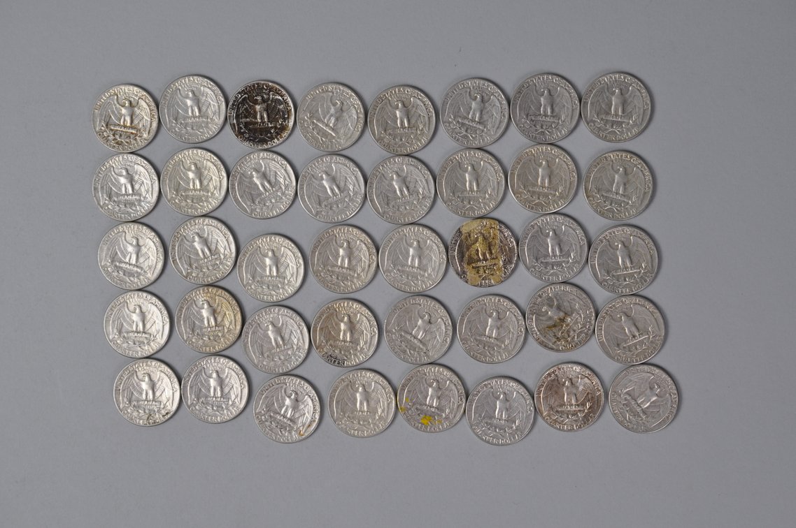 1963-1964 US Silver Quarters, photo 6 of 10