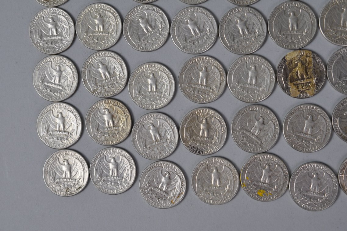 1963-1964 US Silver Quarters, photo 9 of 10