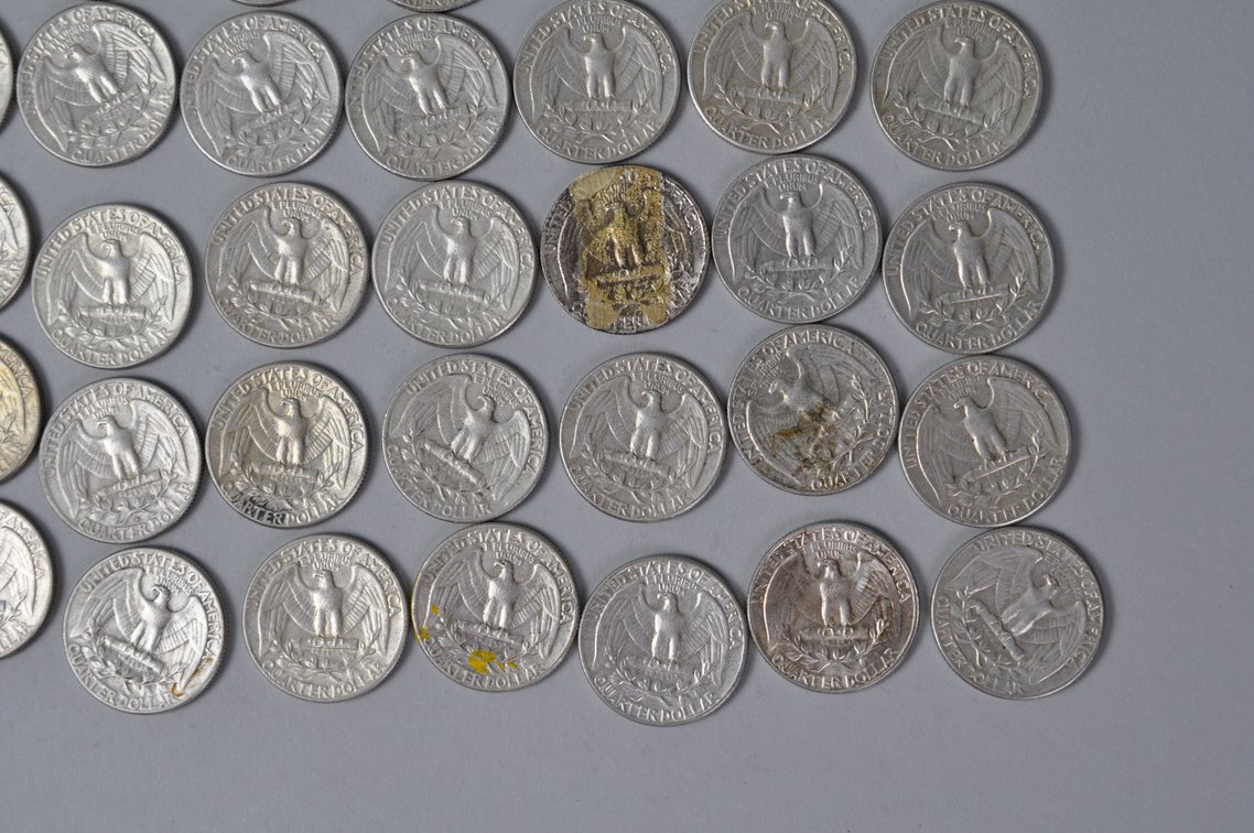 1963-1964 US Silver Quarters, photo 10 of 10