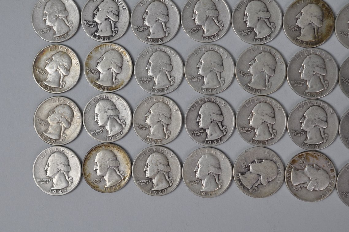 1946-1949 US Silver Quarters, photo 4 of 10