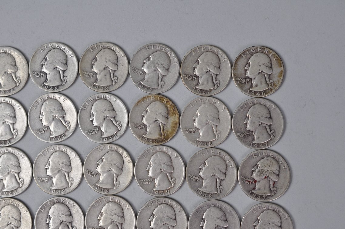 1946-1949 US Silver Quarters, photo 3 of 10