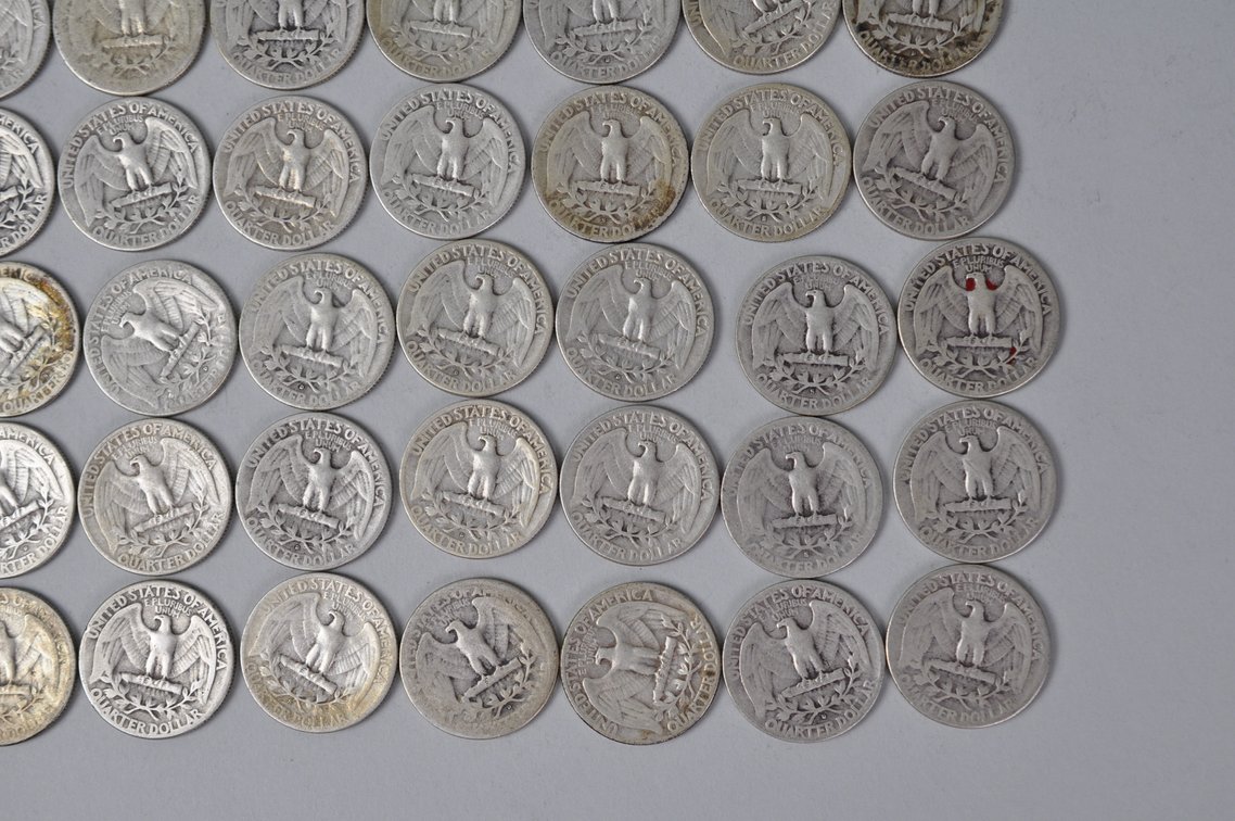 1946-1949 US Silver Quarters, photo 10 of 10
