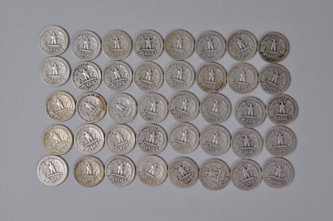 1946-1949 US Silver Quarters, photo 6 of 10
