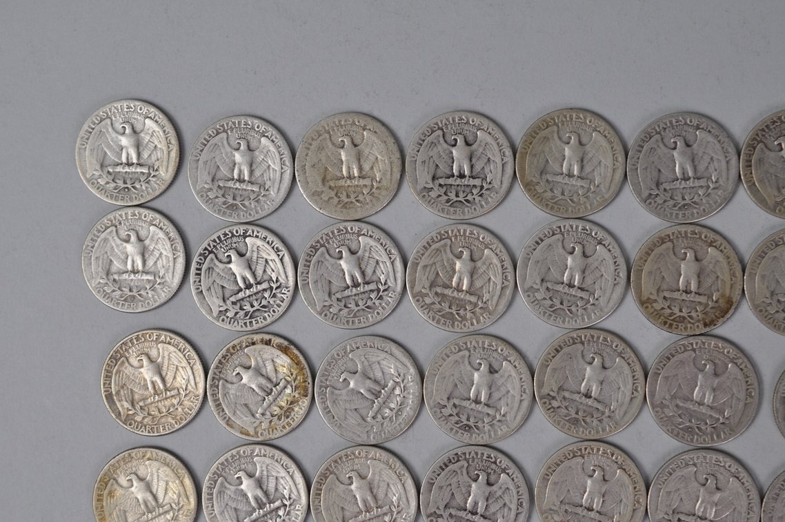 1946-1949 US Silver Quarters, photo 7 of 10