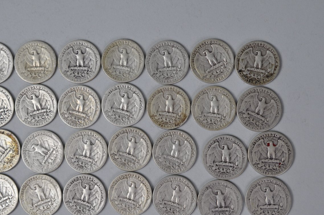 1946-1949 US Silver Quarters, photo 8 of 10