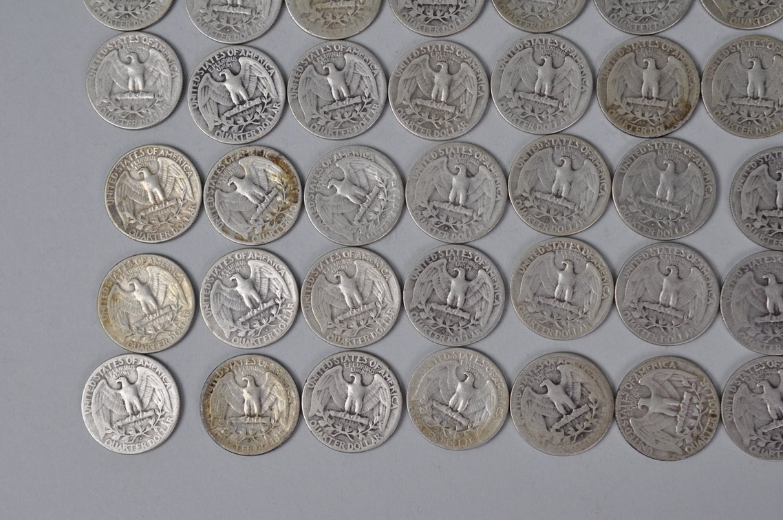 1946-1949 US Silver Quarters, photo 9 of 10