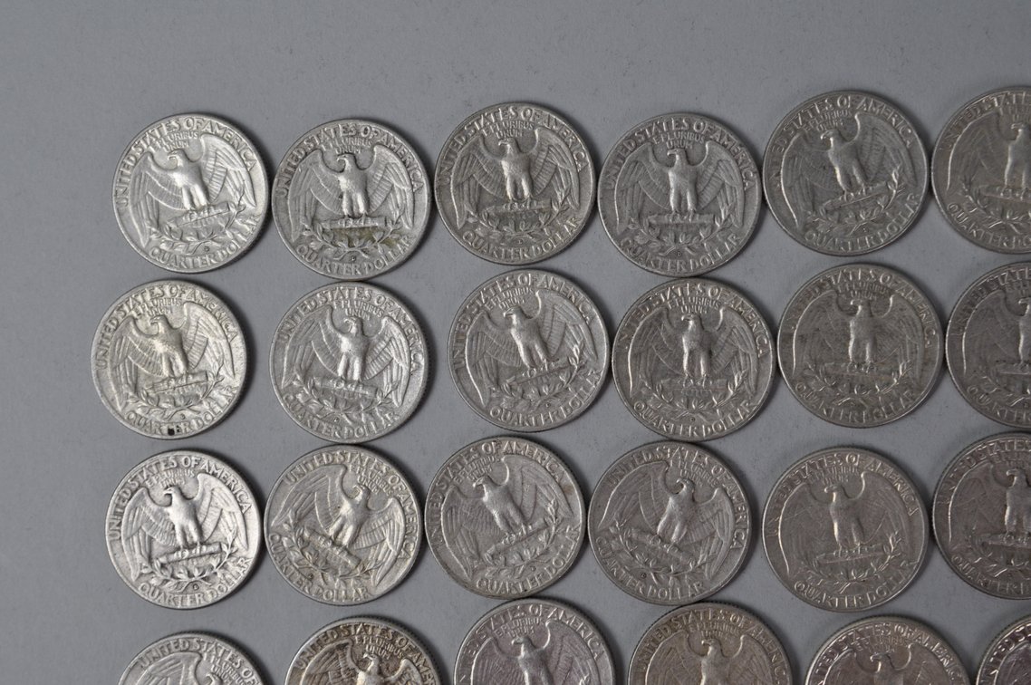 1963 US Silver Quarters, photo 7 of 10