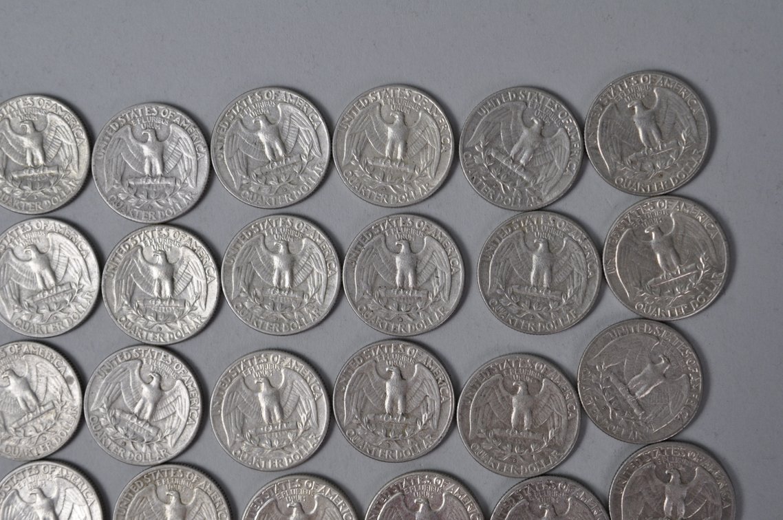 1963 US Silver Quarters, photo 8 of 10