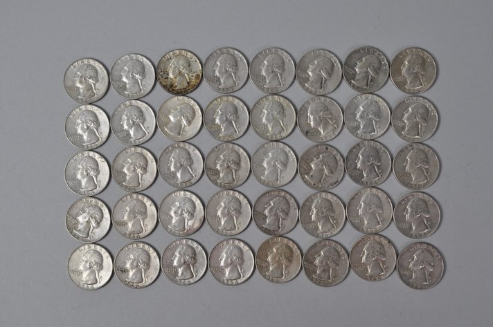 1964 US Silver Quarters