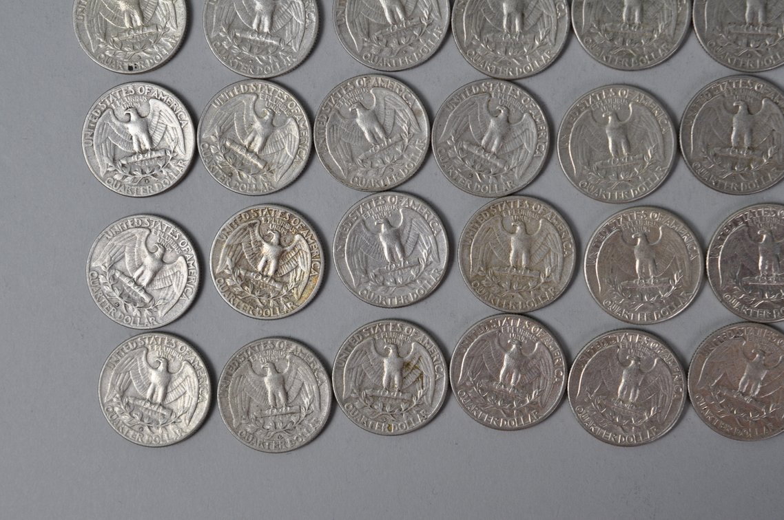 1963 US Silver Quarters, photo 9 of 10