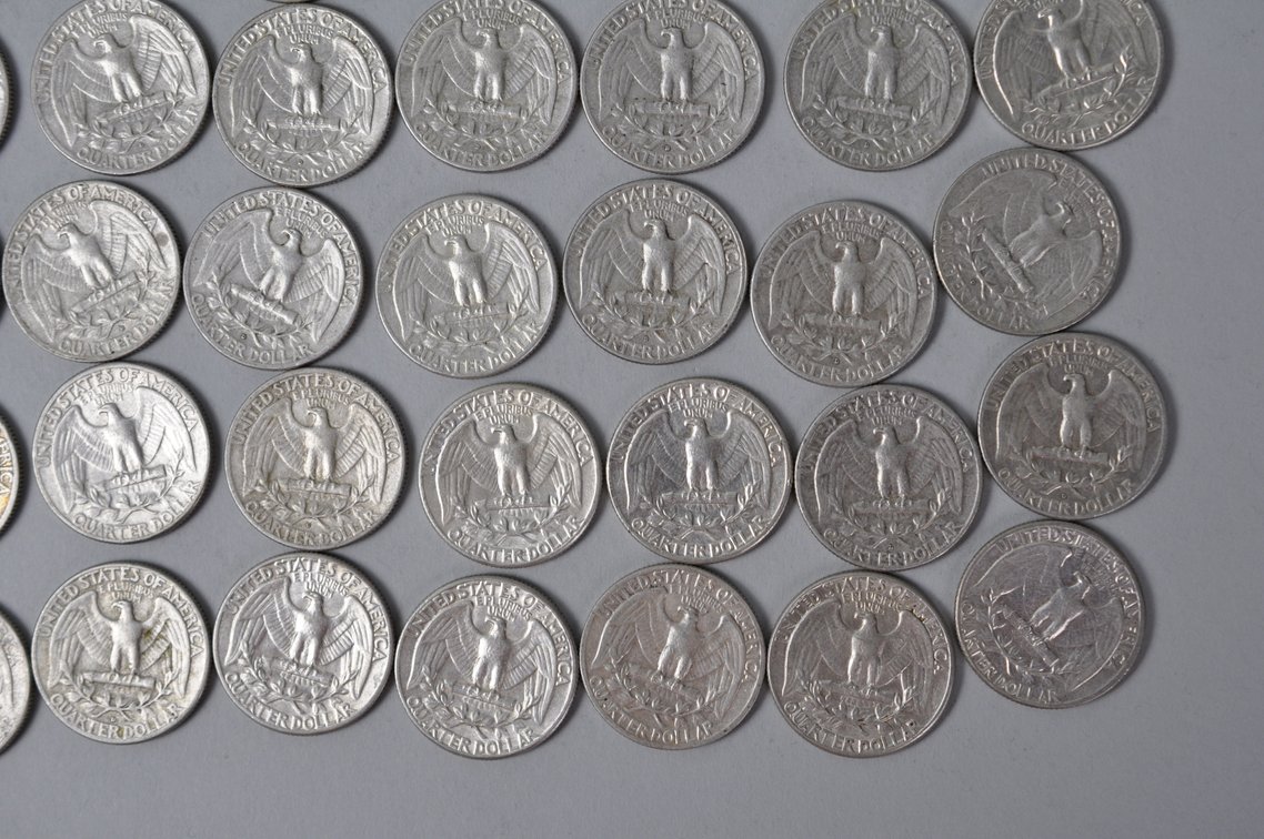 1963 US Silver Quarters, photo 10 of 10