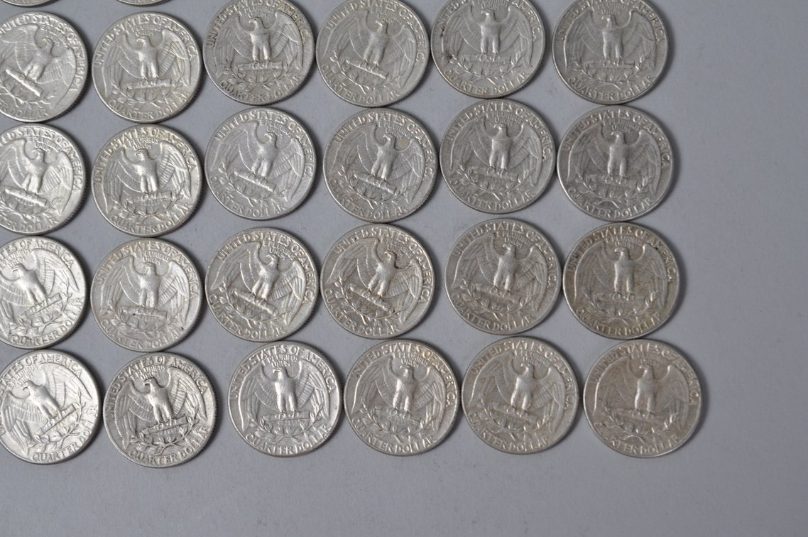 1964 US Silver Quarters, photo 11 of 11