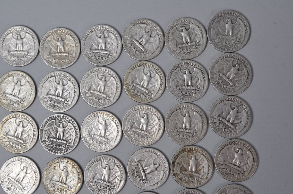 1949-1951 US Silver Quarters, photo 8 of 10