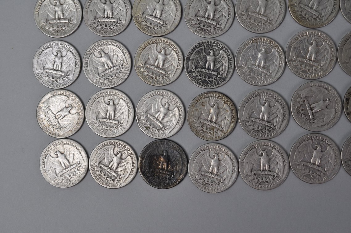 1949-1951 US Silver Quarters, photo 9 of 10