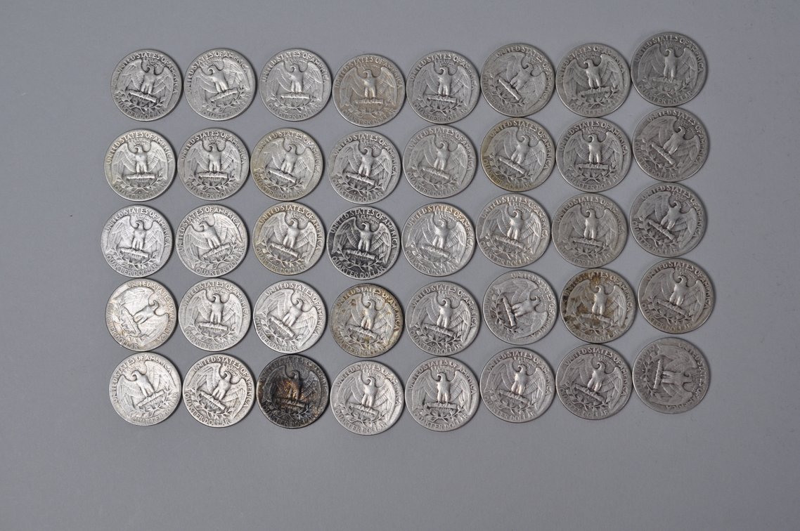 1949-1951 US Silver Quarters, photo 6 of 10