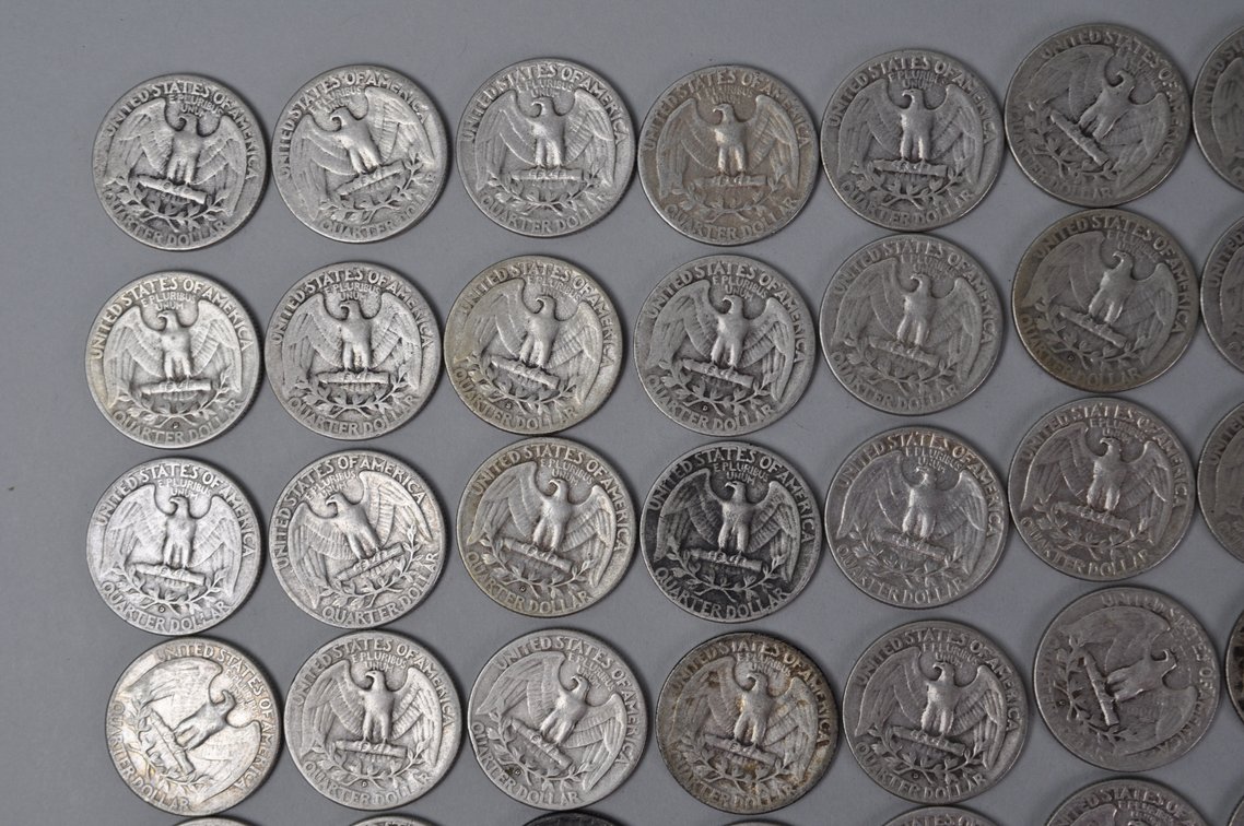 1949-1951 US Silver Quarters, photo 7 of 10