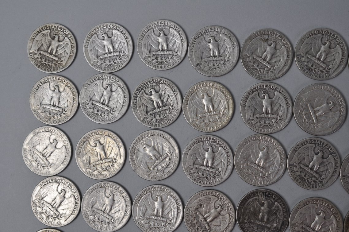 1953-1954 US Silver Quarters, photo 7 of 10