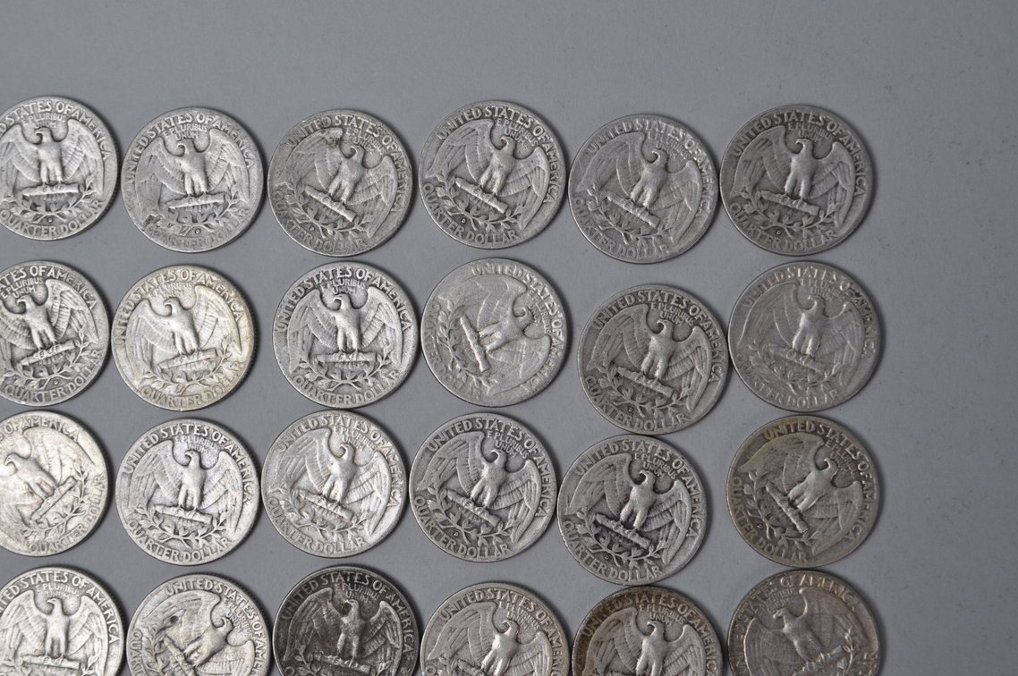 1953-1954 US Silver Quarters, photo 8 of 10