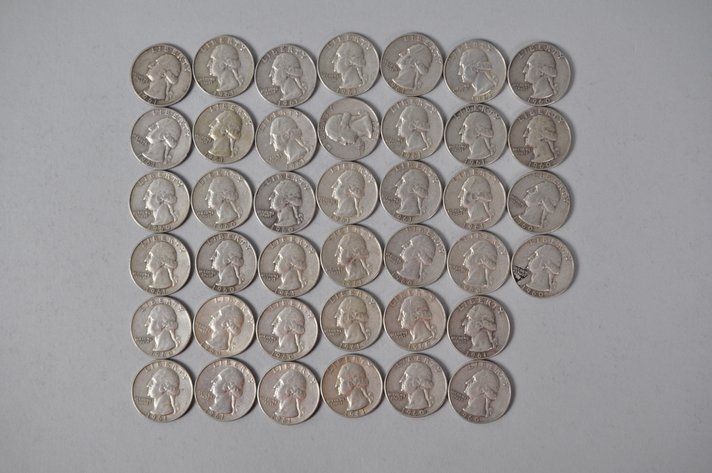 1961-1962 US Silver Quarters