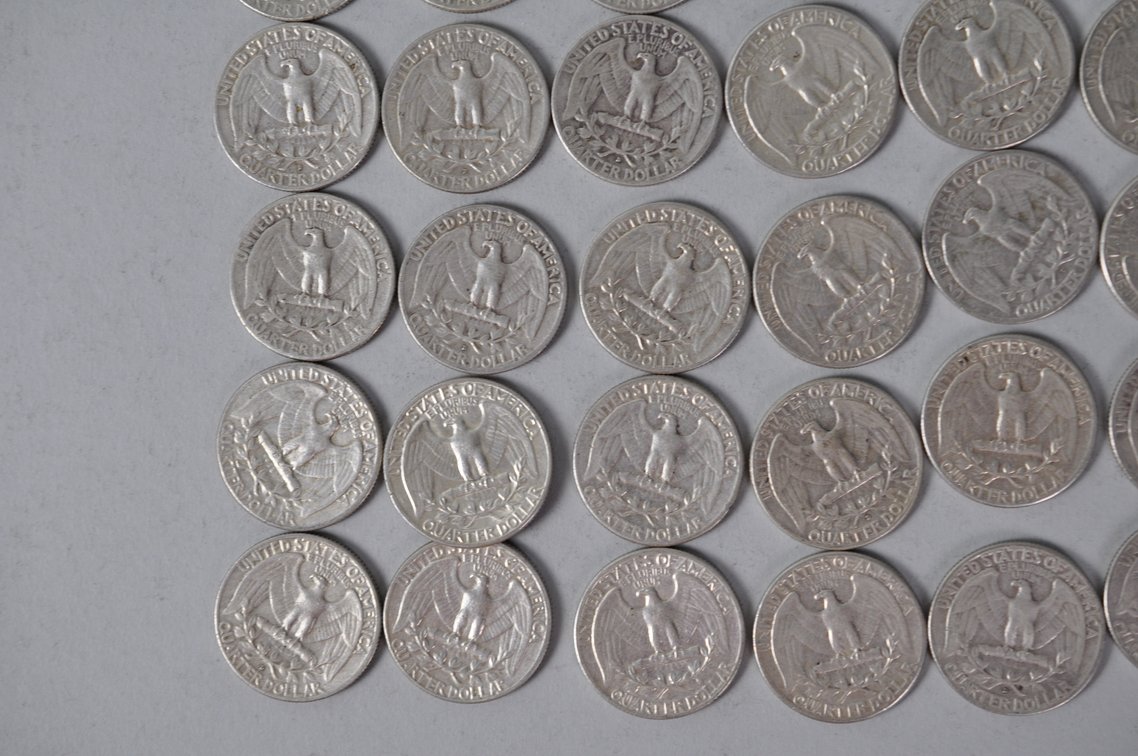 1961-1962 US Silver Quarters, photo 9 of 11
