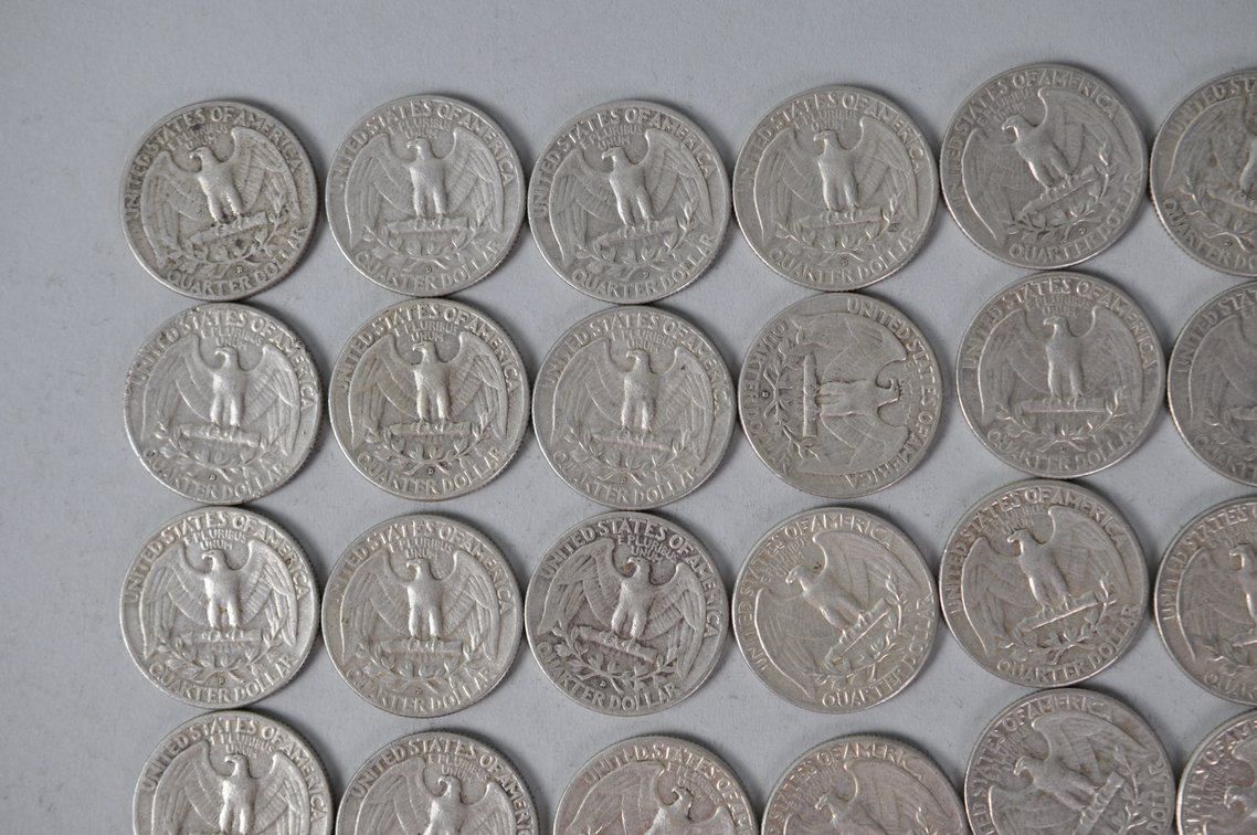 1961-1962 US Silver Quarters, photo 7 of 11