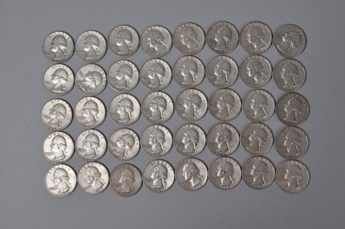 1964 US Silver Quarters