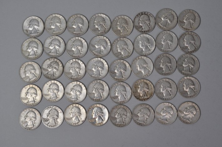 1962-1963 US Silver Quarters