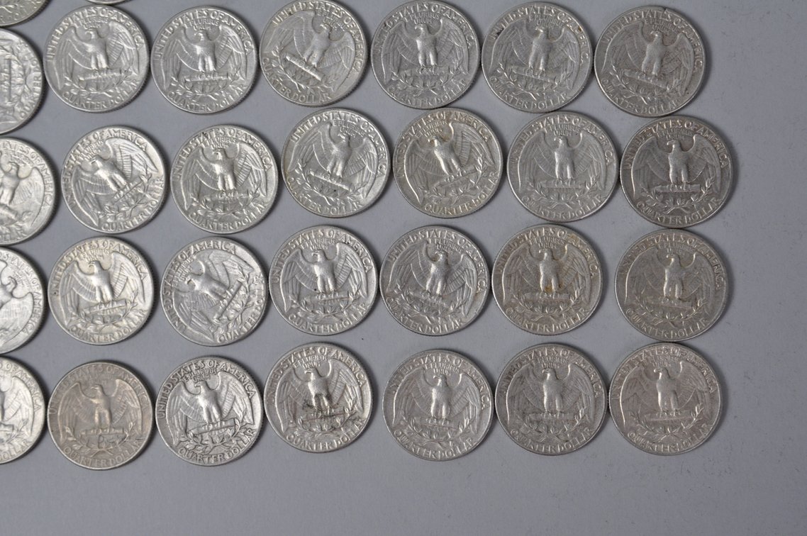 1964 US Silver Quarters, photo 11 of 11